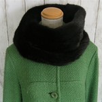 *06260101さまリメイクオーダー品*ダークミンクショートコート→スヌード2本