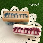 【再販】消しゴムはんこ☆蝶とお花の郵便番号枠