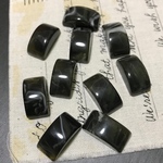 10個✦カーブ長方形カボション