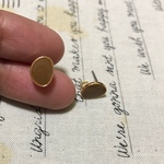 4個✦ピアス金具エポ  オーバル
