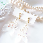 小枝パール×花びらの雫キラキライヤリング/ピアス