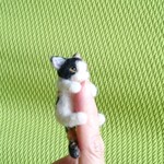 しがみつきっ! 三毛猫  羊毛フェルト
