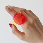 SUN  jewelry：リング（ピンク・オレンジ・イエロー）アクセサリー・指輪・アクリル