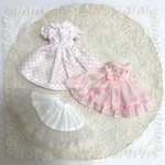 ChatonWeegie くまこワッペン付きふんわりガーゼのLolitaOPset