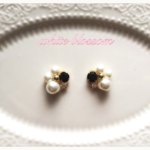 <再販3>black&パールの大人ピアス