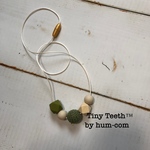  Tiny teeth™️歯固めネックレス カーキ