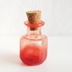 《半額sale☆》 りんご飴色の小瓶(ミニチュア雑貨)