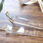 名入れ＊ギフトにもおすすめ♥上品シンプルなネームキーホルダー＊ルームキー