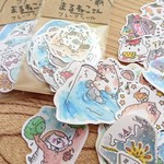 まるねこさんの夏休み！＊フレークシール