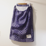 Paisley Bandana Zip Skirt - Blue -