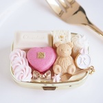 選べるイニシャル♪ストロベリー♡チョコとクマちゃんのピルケース