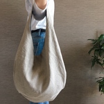 リネンのショルダーバッグ