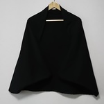 再販☆黒☆綿ニット☆薄手☆マーガレット