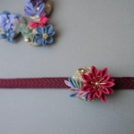 浴衣に♪ つまみ細工の帯留　【花火】　　☆夏祭り ☆ゆかた 