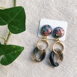 ボタニカル🌼フラワー チェーン ピアス/イヤリング