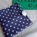持ち歩きティッシュカバー(星柄デニム)