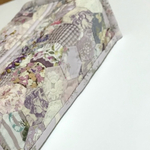 薔薇の刺繍入りボックスティッシュケース