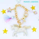 ユニコーンのゆめかわいい♡バッグチャーム［CREAM］
