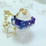 夏の夜空のパフェグラス✩.*˚キーホルダー