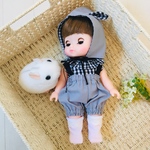 3点セット【ボンネット&トップス&ロンパース】メルちゃん ソランちゃん 服
