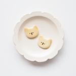 ねこのクッキーブローチ