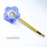 ネモフィラのヘアピン(ブルー)