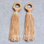 (( 4pcs )) 100mm 大ぶりタッセル ゴールド〔CH-071G〕