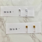 スティック レジンピアス（クリア）