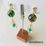 summer☆グリーン✳︎エキゾチックイヤリング/ピアス