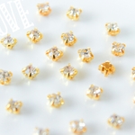 再販60♡A級品３mm 台座付き クリスタルカラー♡