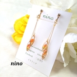 💕再販💕重なる小さなリーフ✿選べるイヤリング＆ピアス＆マグネットピアス