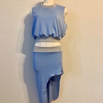 レッスンウェア上下セット（ブルーグレー）ベリーダンス