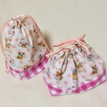 ♡　お弁当袋&コップ入れ　♡