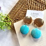 ゴールドプレート×ターコイズ♢earring 