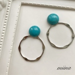 ターコイズシルバーピアス/イヤリング