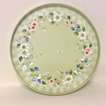 野の花のリースのトレイ