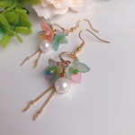 紫陽花 パステルカラー  チタンピアス イヤリング 