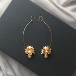 ゴールドメタルフラワー あじさい(l) ピアス*イヤリング 