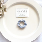 紫陽花カラー○brooch yui wreath○　graishblue mix