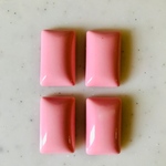 Pink Rectangle Cabochons