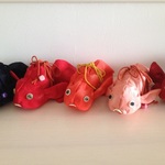 《Ｒさまオーダー》金魚の巾着（朱）