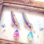金星鳥の空たまご（イヤーカフ）