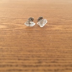 ハーキマーダイヤモンドピアス （アレルギー対応チタン製金具）