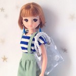 ミニチュアPVCバッグ　クリアドット