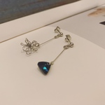 ✨NEW✨[360°と青いスワロフスキー]ピアス