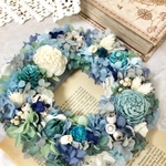 初夏の爽やか紫陽花リース  結婚祝い 誕生日プレゼント 引越し祝い