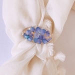 本物のお花 氷漬けの紫陽花ブーケのクリップ d