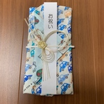 [くるま柄］御祝儀袋&ガーゼハンカチ