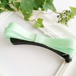 ★SALE★大人可愛い♡細リボンバナナクリップ［GR］