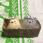 お風呂ねこさんのエコたわし (2個セット)